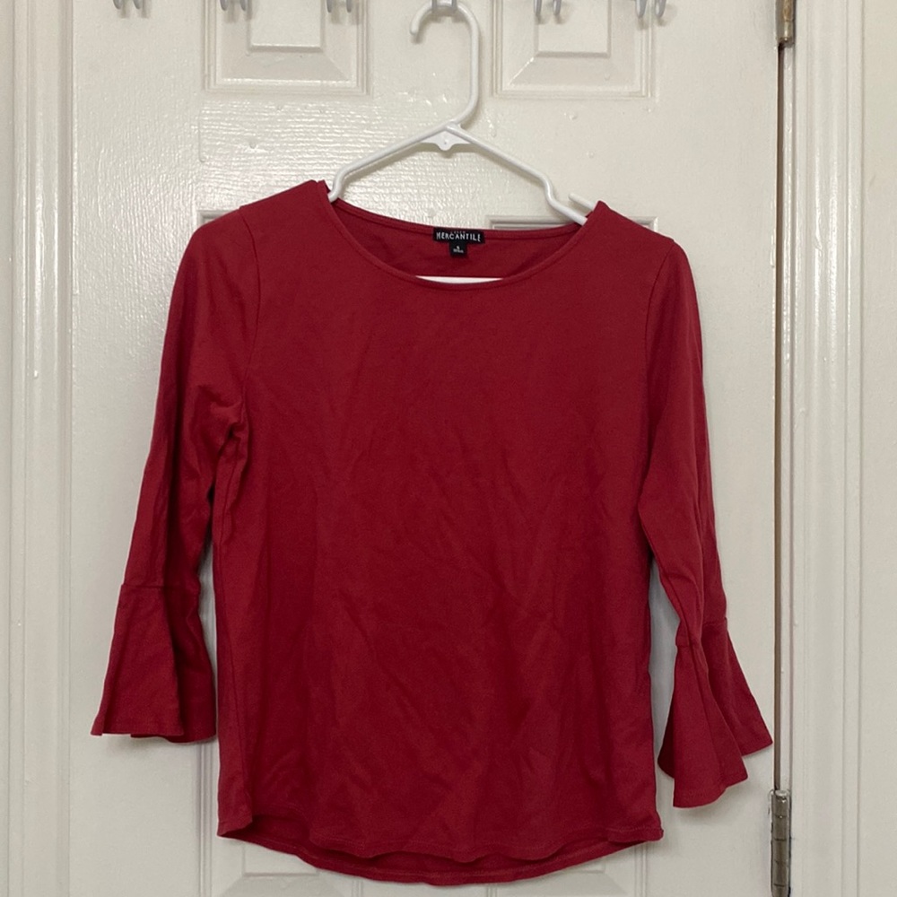J Crew Factory Bell Sleeve Tee